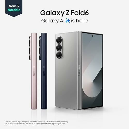 Samsung Galaxy Z Fold 6 promotional image with AI feature