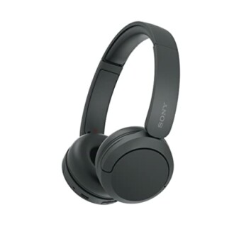 Black Sony wireless headphones